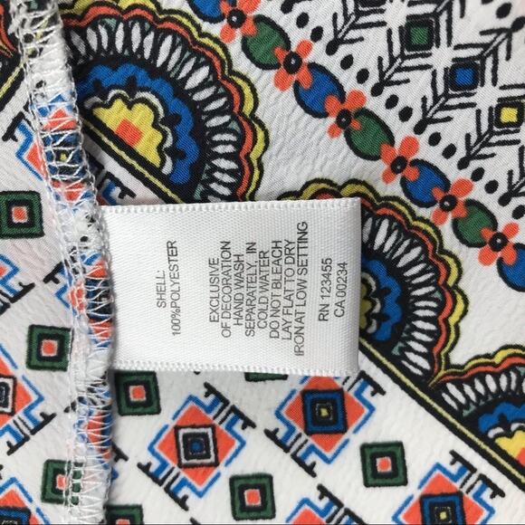 Design Lab Dress Lord & Taylor Swing Womens Floral Asymmetrical Size S/P - Picture 9 of 10